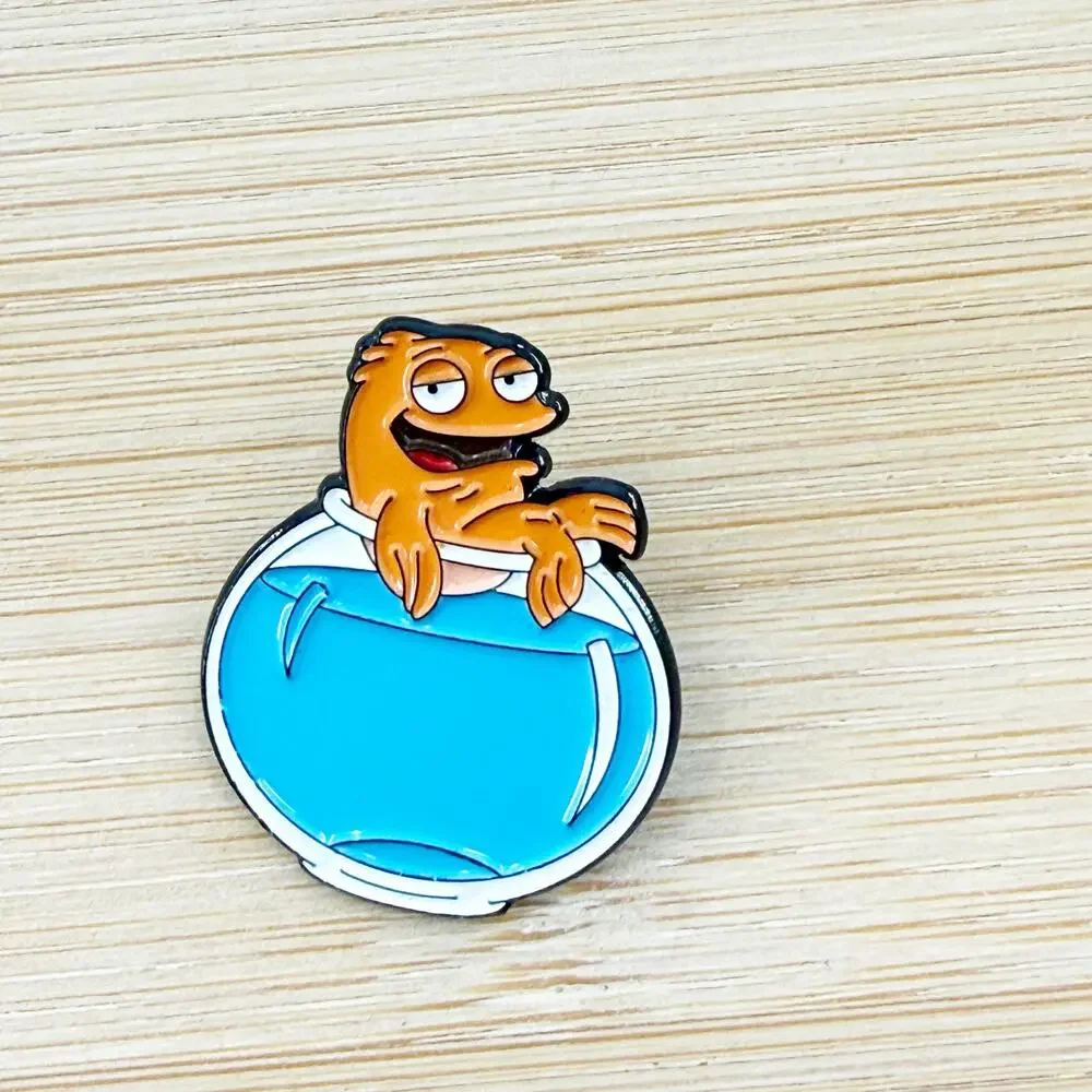 Klaus Heisler American Dad Goldfish Soft Enamel Pin